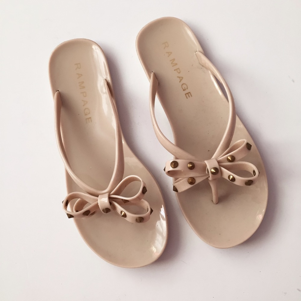 Rampage Rubber Bows Slippers